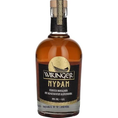 Wikinger Met | Wikinger Nydam | Honiglikör | Mit Ausgesuchten Blütenhonig | 1 x 0.5l | 30% Honig Cover