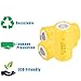 Ni-Cd Rechargeable Battery Sub C SC Batteries, 1.2V 2200 mAh with Tabs for Power Tools Battery Pack (Yellow*12)