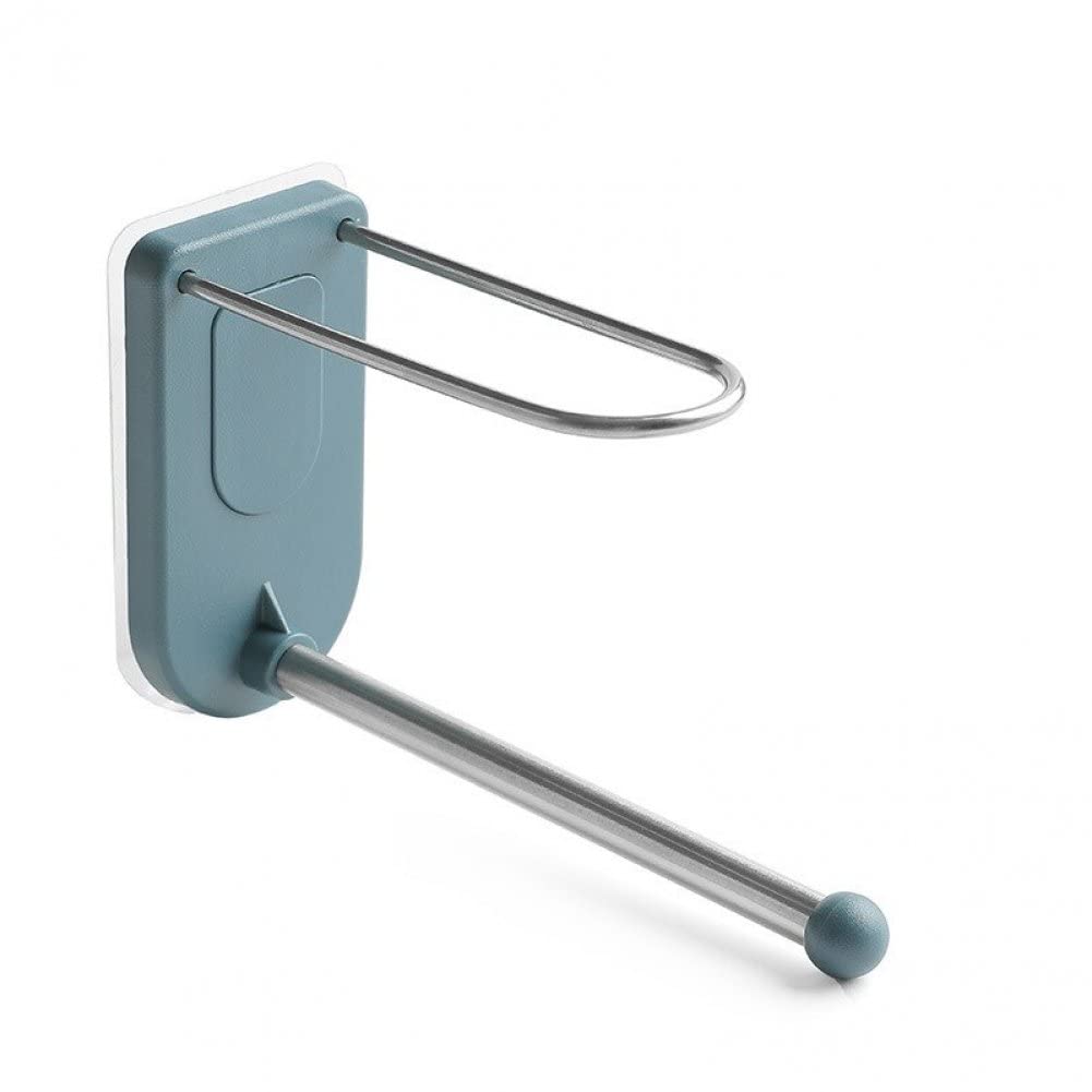 Danlai Blue Stainless Steel Hanger Storage Rack Wall Mounted Hanger Hook Bedroom Clothes Hanger Rack Multifunctional Folding Hook