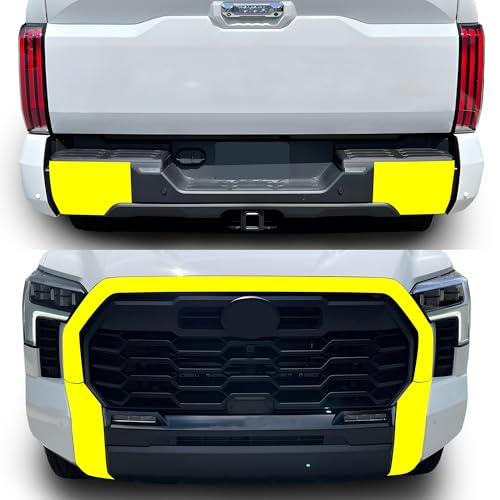 BOGAR TECH DESIGNS for Toyota Tundra 2022-2026 Front Grille Chrome Delete – Precut Vinyl Overlay Kit, Gloss Black Blackout Trim