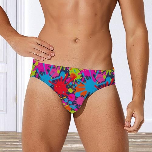 Men's Low Waist Bikini Briefs Comfortable Swimming Triangle Shorts4