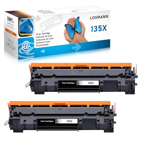 LOSMANN 135X toner z chipem kompatybilny z HP 135X W1350X do HP Laserjet MFP M234dw M234sdw M234sdn M234dwn M209dw M209dwn M234 M209 135A W1350A (2 czarne)