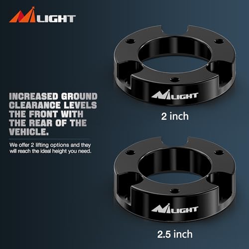 Image of Nilight 2.5 inch Front Leveling Lift Kit for Toyota Tacoma 2005-2023, Actual about 1.26 inch Strut Spacer Front Leveling Lift Kit to Raise Front End, Improve Stance & Ground Clearance for Off-Road