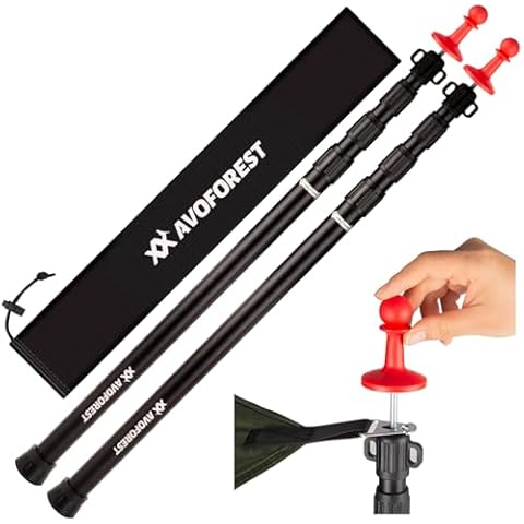AVOFOREST Heavy Duty Tarp Poles Cover