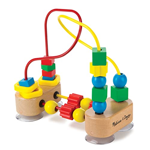 Melissa & Doug First Bead Maze - Wooden Educational Toy for Floor, High Chair, or Table - Infant Maze Toy, Bead Maze Toys For Toddlers And Babies 4.2 x 7 x 8.6 inches ; 1.3 pounds
