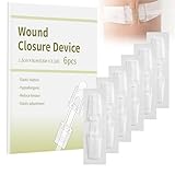 Wound Closure Strip Pack of 6 Wound Closure Kit Emergency Wound Closure Adhesive Bandages Butterfly Bandage for Cuts and Injuries