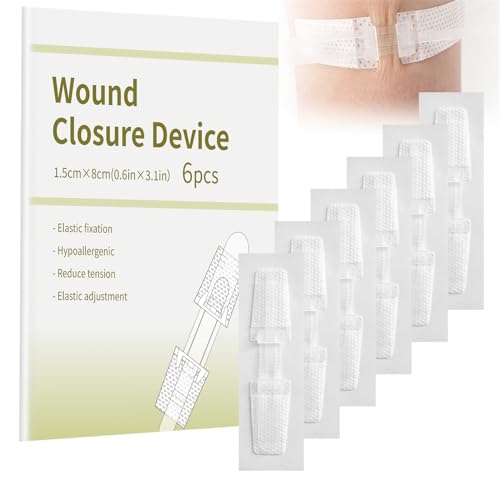 XYYLLL - Wound Closure Strip Pack of 6 Wound Closure Kit Emergency Wound Closure Adhesive Bandages Butterfly Bandage for Cuts and Injuries