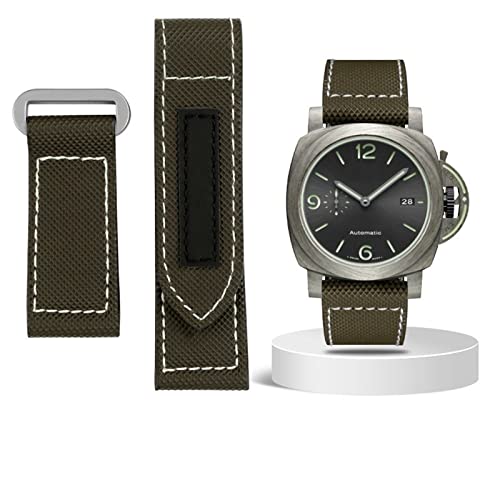 Bracelet de montre 24mm étanche en nylon pour votre Panerai Lumino