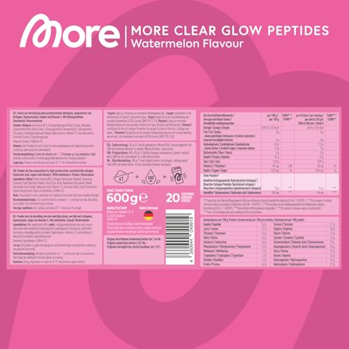 MORE Clear Glow Peptides, Wassermelone, 600 g – Ansicht 4