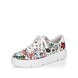 Rieker Damen Sneaker N59L1, Frauen Schnürschuhe,straßenschuhe,Strassenschuhe,lace-up,Shoes,Low-tie,schnürschuhe,schnürer,Multi (90),39 EU / 6 UK
