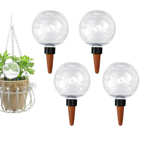 4 sfere di irrigazione automatiche, 500 ml, per piante, cipolle trasparenti, sfere d'acqua per piante, per piante e balconi e piante da giardino