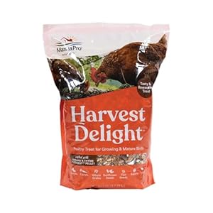 Manna Pro Harvest Delight – Whole Ingredient Chicken Treat – Harvest Mix of Grains, Raisins, Tomatoes, Carrots, Sunflower Seeds – Mixed Flock Poultry Treat – 2.5 lbs