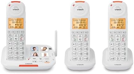 Amazon.com: Bundle of VTech SN5127 + (2) VTech SN5107 Amplified ...