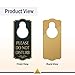 Do Not Disturb Door Hanger Sign, Black/Gold, Engraved, 4
