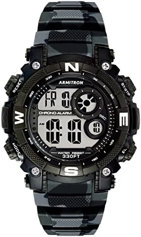 Armitron Sport Men's Digital Chronograph Resin Strap Watch, 40-8284