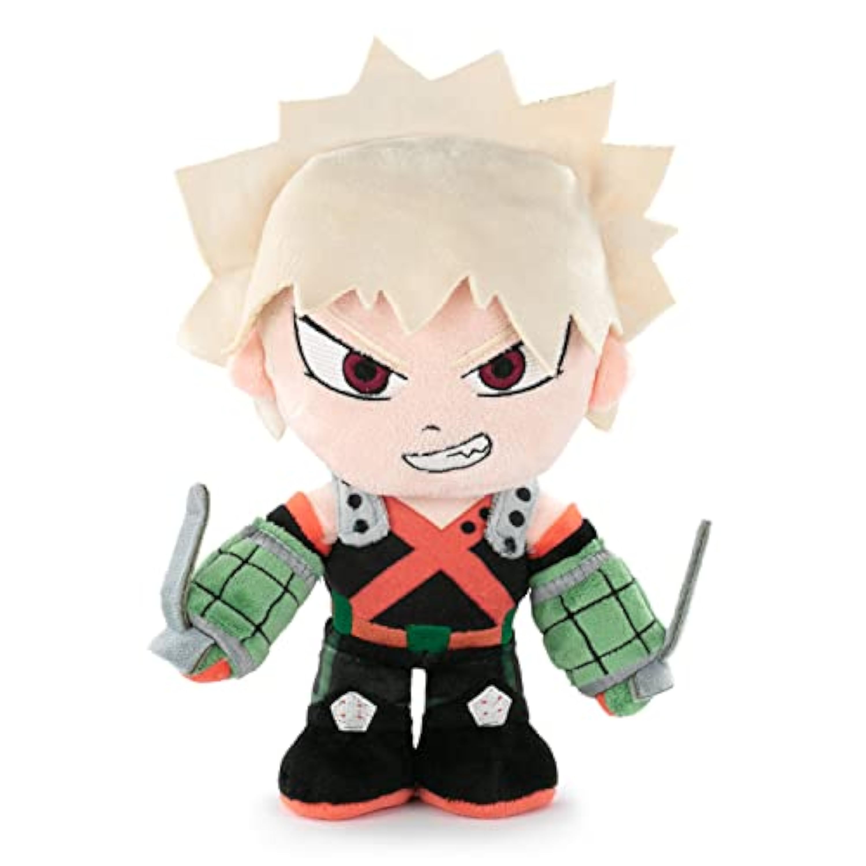 BARRADO Peluche de los Personajes de My Hero Academia - 30 Centímetros - Deku, Bakugo, Todoroki - Calidad Super Soft (Bakugo)