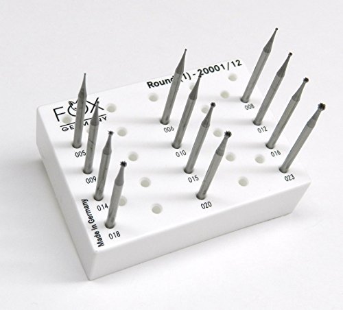 Jewelry Making Burs Set Round Shape Ball Burs Jewelers Fig1 005-023 Fox Made In Germany #TOP3