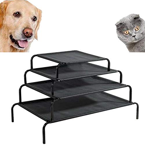 Royalswill Elevated Pet Bed for Medium/Large Dogs Large Cats Waterproof Raised Cooling Bed Off-The-Ground Bed Portable for Outdoor Indoor Use, 106cm x 62cm x 15cm - Medium Size