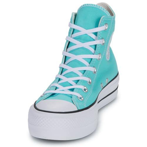 Converse Chuck Taylor All Star Lift Pla - Sneaker Da Donna In Tessuto, Cielo Blu, 38.5 Eu - 4