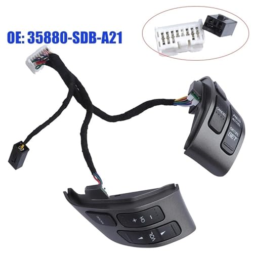 Bouton commande volant pour Accord 2003-2007 interrupteur audio - 2
