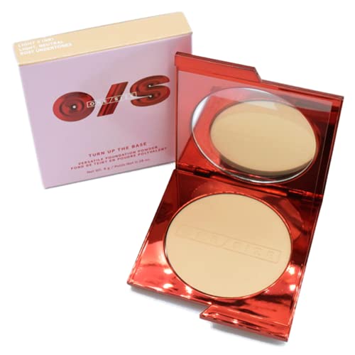 One Size Patrick Starrr Turn Up The Base Versatile Powder Foundation - Light 5 (Nr) - Light, Neutral Rosy Undertones - Face Pressed Powder Makeup Foundation Medium-To-Full Coverage, Soft Matte Finish #TOP5