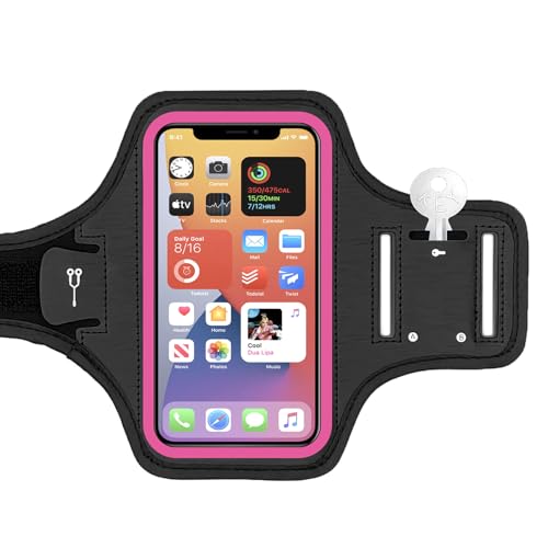 Waterproof Cell Phone Armband, 6.8 Inch x 3.2 Inch Enlarge Phone Bag Phone for Running, Footing, Sports and Mountaineering (Red) by YIKANGHENG - Used condition - US$5.03
