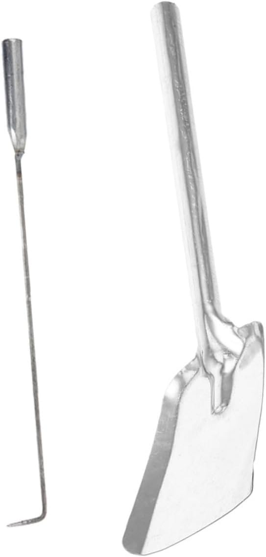 Levemolo Fireplace Coal Shovel Heavy Duty Iron Ash Stove Tool Complete for Fire Management