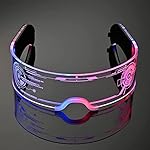 LED Light Up Glasses For Party LED Glasses For Adults Kids Futuristic Sunglasses Cosplay Costume Rave Accessories Glowing Neon Sunglasses,Gifts(Cool Glasses)