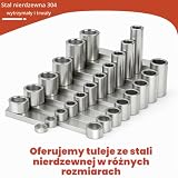 qjuwhua 8 sztuk Tuleje dystansowe M10 10mm IDx14mm ODx10mm L Wkładki dystansowe ze stali nierdzewnej 304 Okrągłe tuleje dystansowe bez gwintu wewnętrznego Słupki do śrub M10 do budownictwa Inne branże