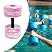 Aymzbd Water Dumbbell Workout Portable Professional Pool Resistance Foam Barbell Water Aerobic Equipment for Women Men, Pink White