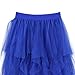 Irregular Layered Tulle Skirts for Girls Summer Elastic High Waisted A-line Mesh Tutu Midi Skirt for 4-15 Years