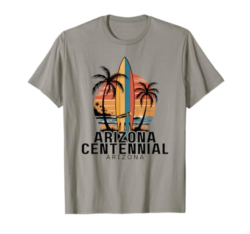 Arizona Centennial Beach Arizona Surfing Surfer T-Shirt