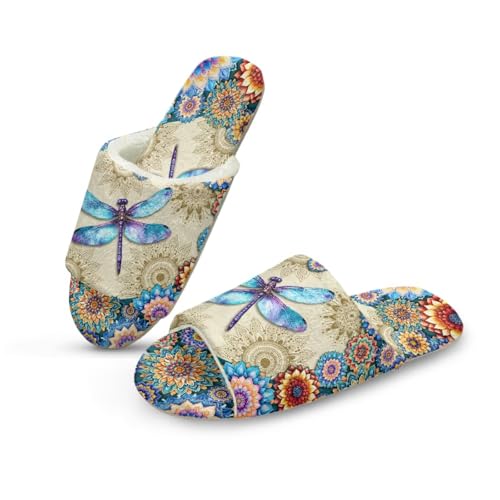 Home Slippers Breathable Spa Slippers Casual Warm Bedroom Shoes Open Toe Indoor Shoes for Women Men