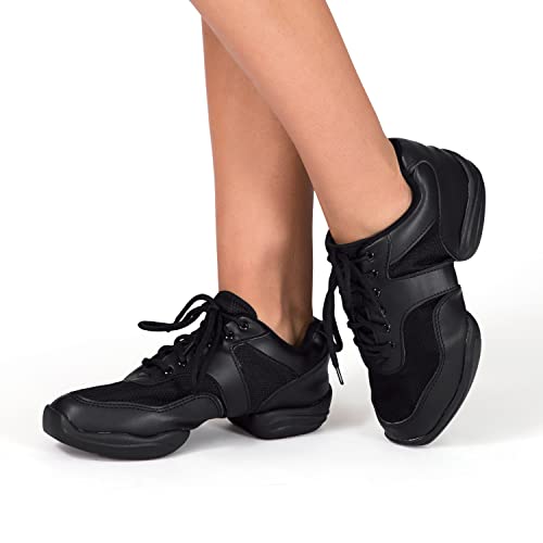 Adult Split-Sole Sneaker T8000Blk04.0 Black 4 M Us #TOP3