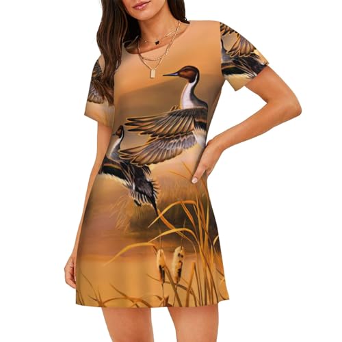 Vêtement de nuit ample femme S-XXXXL : chemise de nuit douce canard