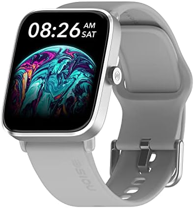 Noise ColorFit Pro 4 Alpha 1.78" AMOLED Display, Bluetooth Calling Smart Watch, Functional Crown, Metallic Build, Intelligent Gesture Control, Instacharge (Silver Grey)
