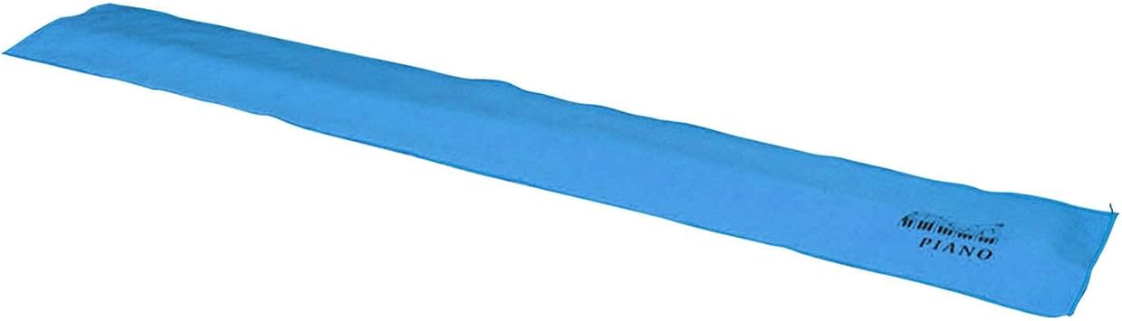 Piano Keyboard Anti Dust Cover Key Cover Cloth Washable Soft Texture Universal for Piano Grand Piano 135cmx15cm, Blue