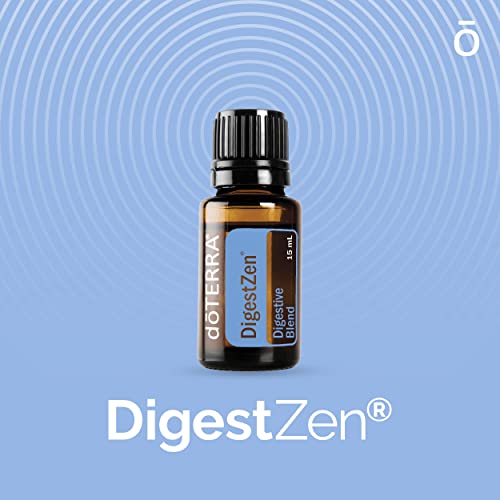 Doterra Digestzen (15Ml) - Essential Oil Digestive Blend With Peppermint, Ginger And Other Pure And Natural Oils - Safe And Effective Alternative To Help Reduce Gas, Indigestion And Upset Stomach #TOP3