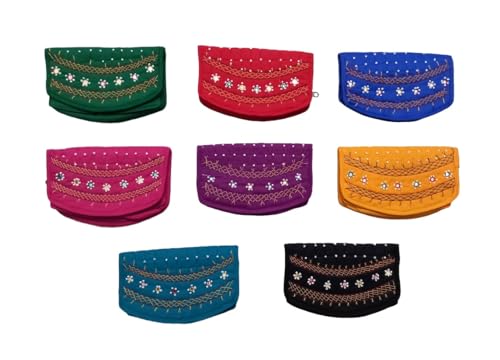 srishopify handicrafts Women’s Handmade Embroidery Purse for Girls Return Gifts for Pooja Functions Navratri Special Wedding Sangeeth Batwa Pouches Gifting Items Pack of 8 srishopify handicrafts Women’s Handmade Embroidery Purse for Girls Return Gifts for Pooja Functions Navratri Special Wedding Sangeeth Batwa Pouches Gifting Items Pack of 8