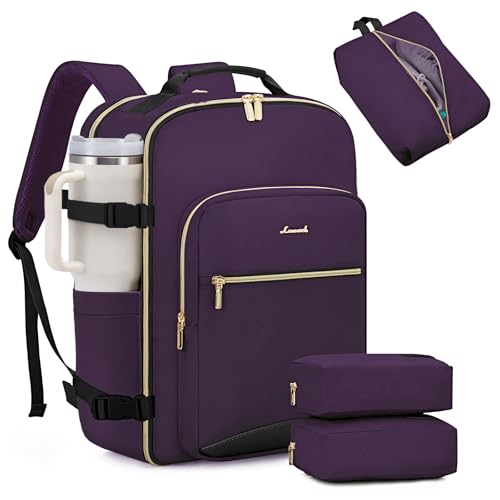 LOVEVOOK 40L Large Travel Backpack for Women Men, 17 Inch