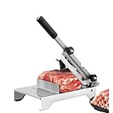 Edelstahl-Fleischschneidemaschine - Manueller Gefrierfleischschneider für Rind-, Lammrollen,...