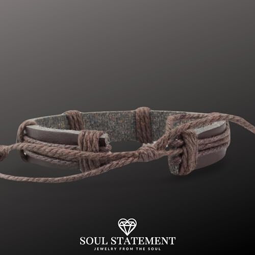 Pulsera de Cuero para Hombre con Amuleto Ojo Turco miniatura 3
