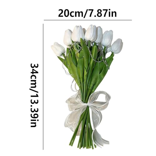 Lámpara con flor artificial LED de 15 rosas románticas para salón 3