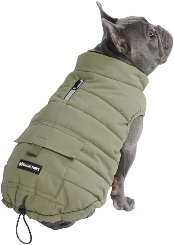 Spark Paws Dog Winter Coat Jacket - Warm Dog Clothes for Small Large Dogs