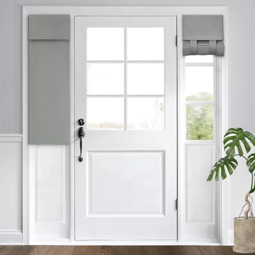 HOMEIDEAS Cortinas blackout para porta da frente, cortinas de janela de porta lateral para janelas p