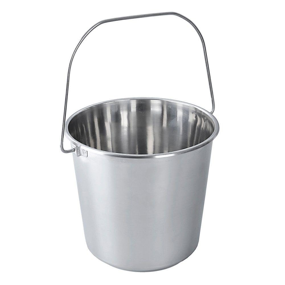 Orion Group Stainless Steel Kitchen Bucket, Feed Bucket, Milk Bucket, Bucket, Food, 12 L