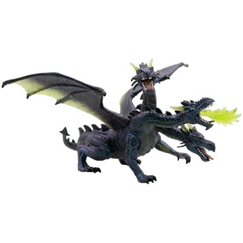 Bullyland 75675 - Spielfigur Dunkler Drache Norr, ca. 14 cm, detailgetreu, ideal als kleines Geschenk für Kinder ab 3 Jahren