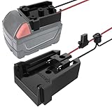 Power Wheel Adapter with Fuse & Switch, Secure Battery Adapter for Lithium Battery, with 12 Gauge Wire, Good Power Convertor for DIY Ride On Truck, Robotics, RC Toys and Work Lights