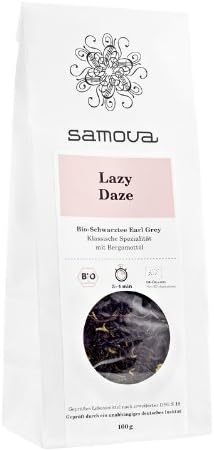 Samova Lazy Daze Refill – Organic Black Tea Earl Grey 100g, 100 g