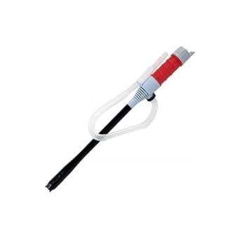 Groz Battery Operated Transfer Pump, 3V DC Self-Priming, 5-Gallon/20L Drum Compatible, 23.5" Hose, for Diesel, Kerosene, Light Oils and Water 44410